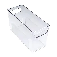 Narrow Storage Bin, Clear
