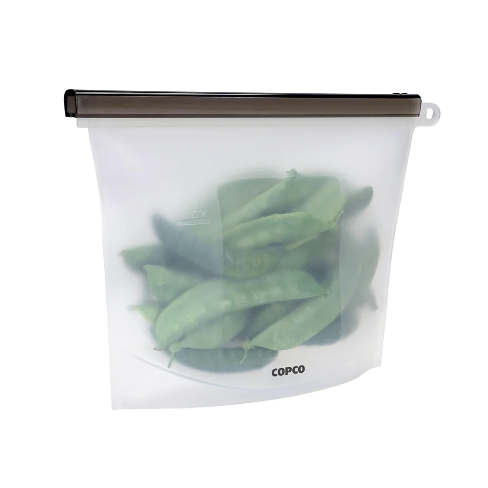 Copco Silicone Reusable Storage Bag, 33.8 oz, Clear